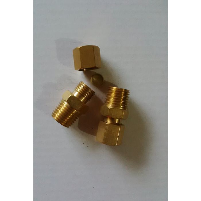 Male Connector Cincin 6 mm Drat 1/4”
