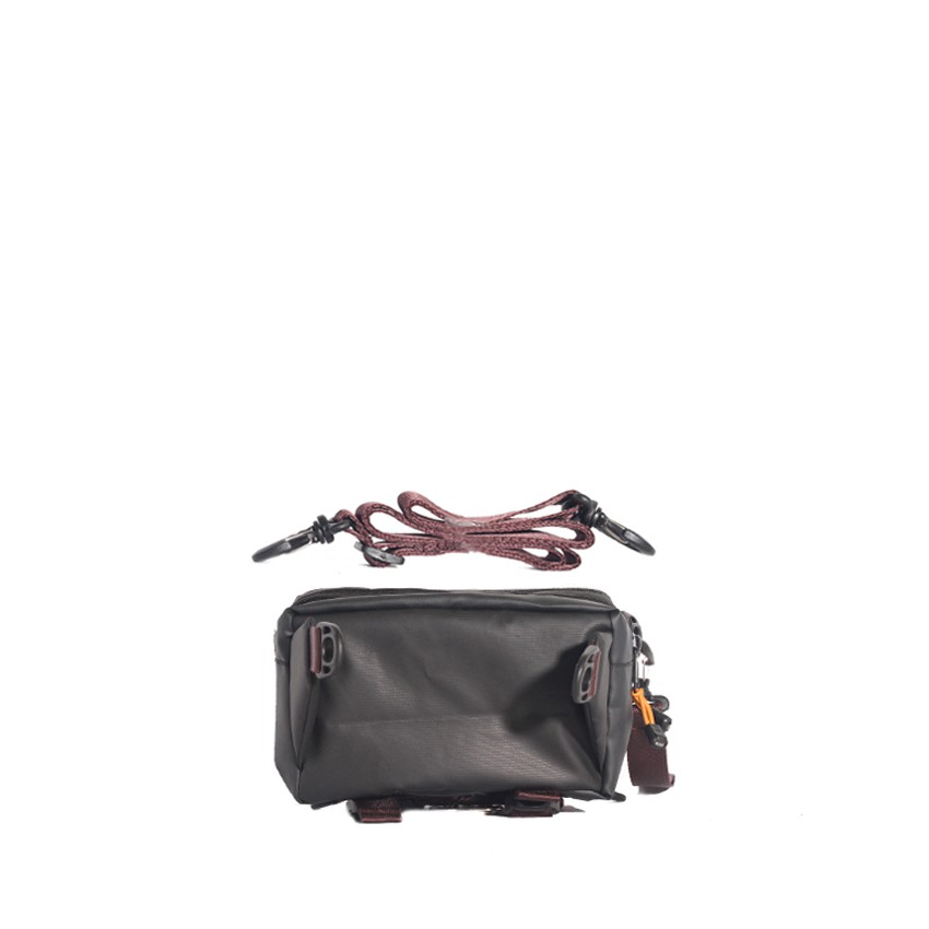 Moria Black | Tas Slempang Hitam Pria Bahu Multifungsi Sling Pouch Mini Waistbag | FORIND x McKinley