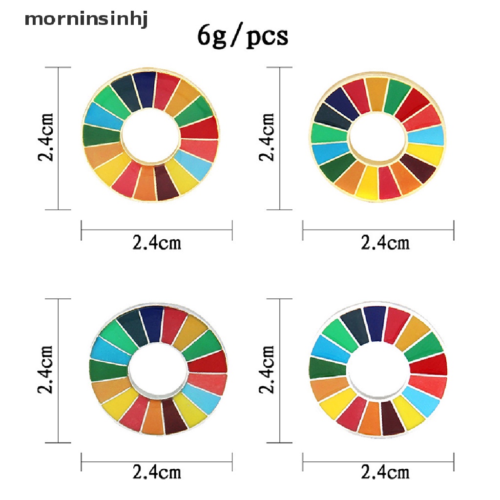 Mornin Enamal 17 Warna Brospin Dada Desain Gawang Amerika Serikat Bahan Alloy Untuk Wanita