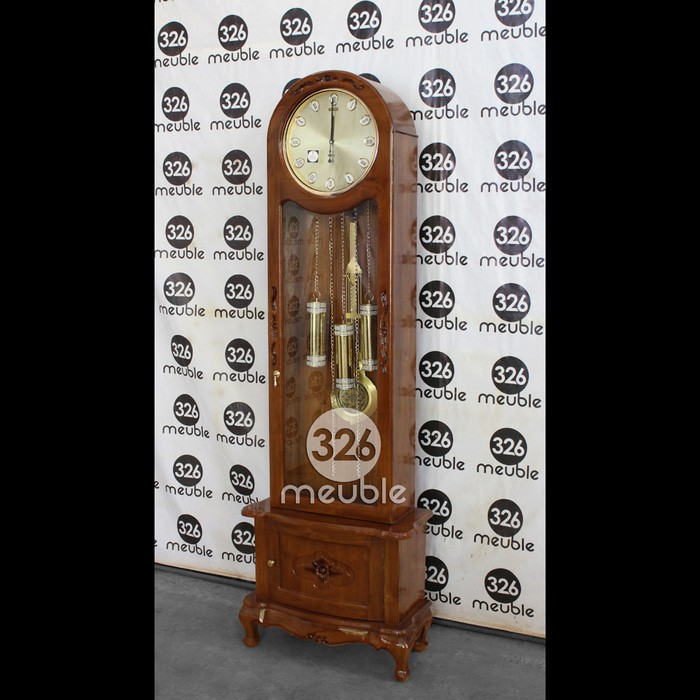 Lemari Jam Hias Jati Mebel Jepara, Almari Jam Hias