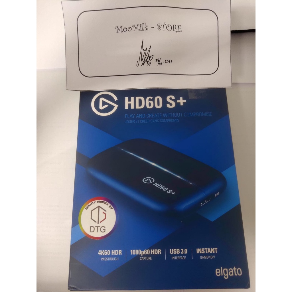 Elgato HD60 S+ Capture Card 1080p60 HDR10 HD60S+ HD 60 S+ HD60S Plus