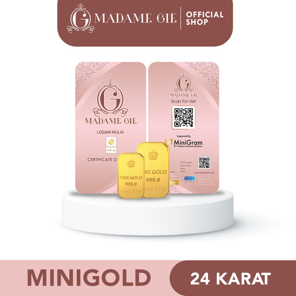 Madame Gie - Free Mini Gold - Special Gift - Angpao - GOLD EMAS