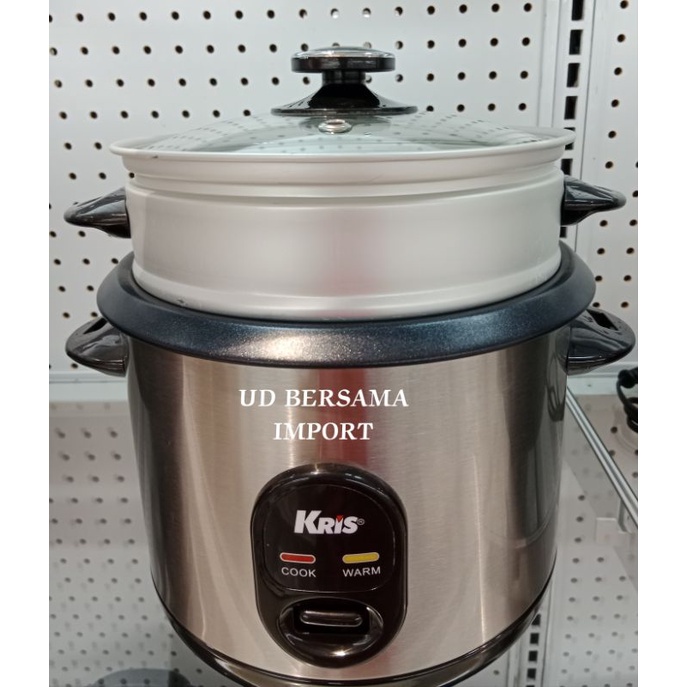 KRIS Rice Cooker Manual 1.8L Penanak Nasi Perebus Sayuran