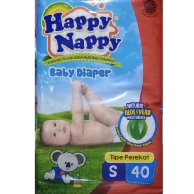 Pampers Happy nappy tipe perekat S 40/ M 40