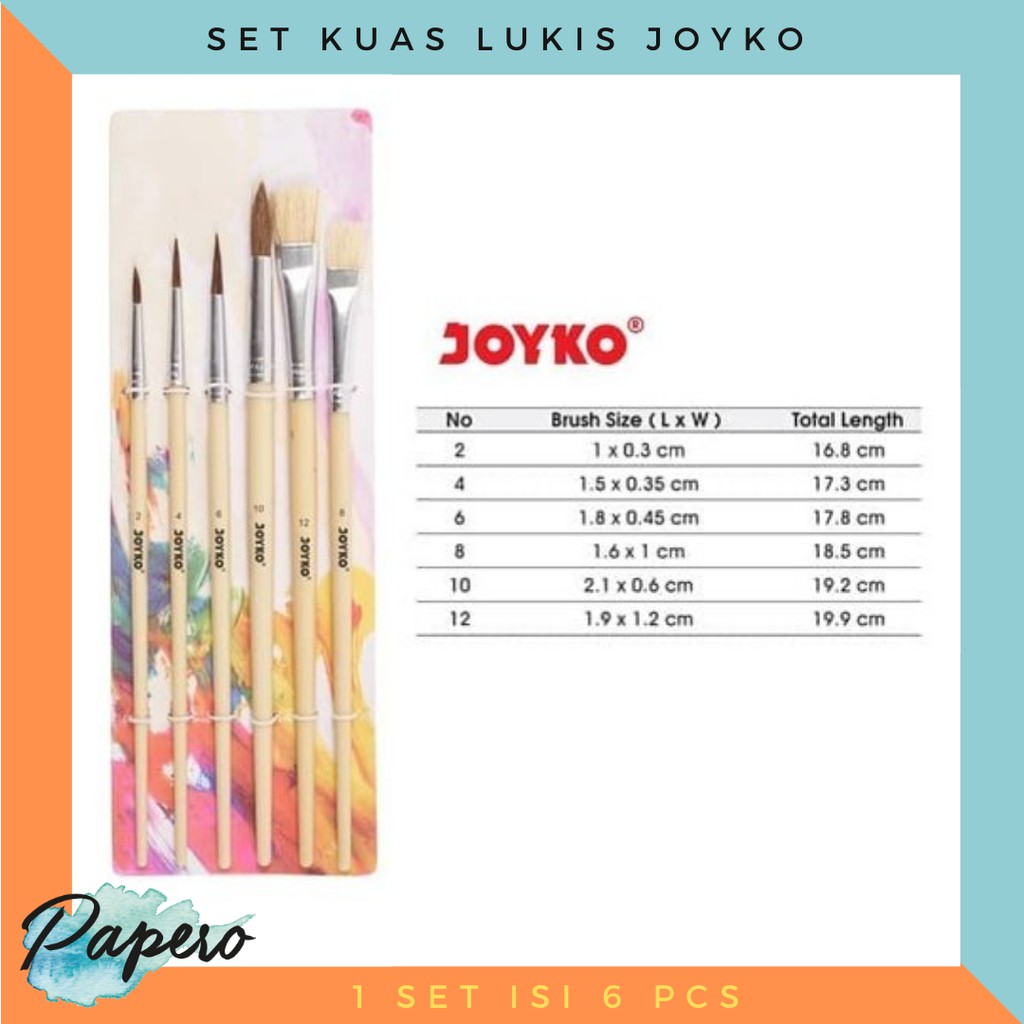 

Kuas Cat Lukis Set Joyko