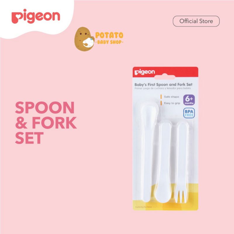 Pigeon Spoon And Fork Set - Sendok Garpu Bayi