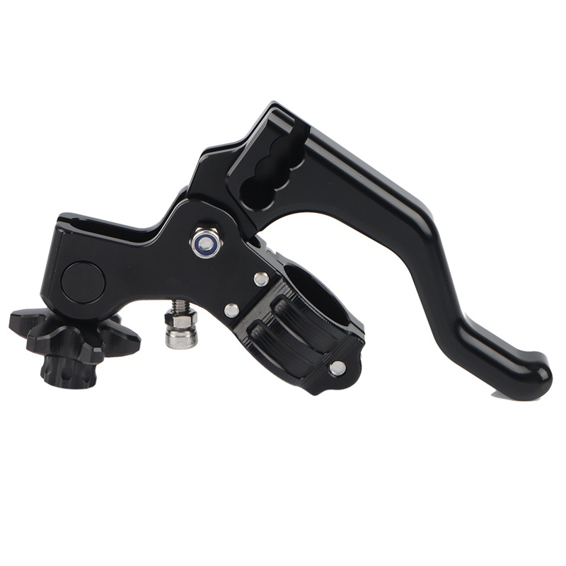 Motorcycle 22mm Stunt Clutch Lever Short Performance Cable Easy Pull Left Lever for Honda Grom SUZUKI RM125(Black)