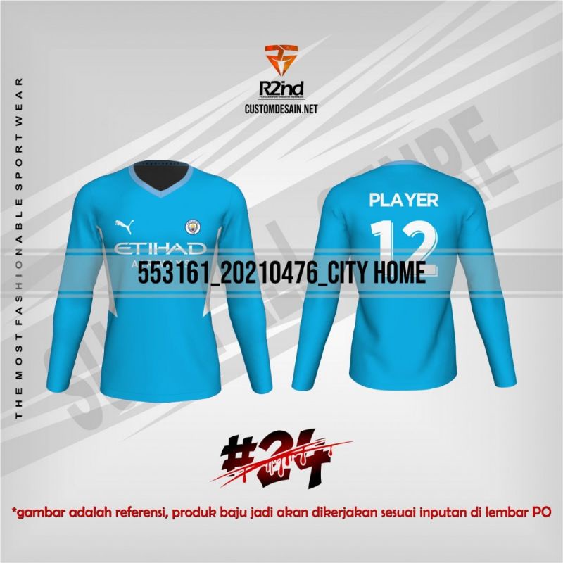 Jersey Manchester city lengan panjang