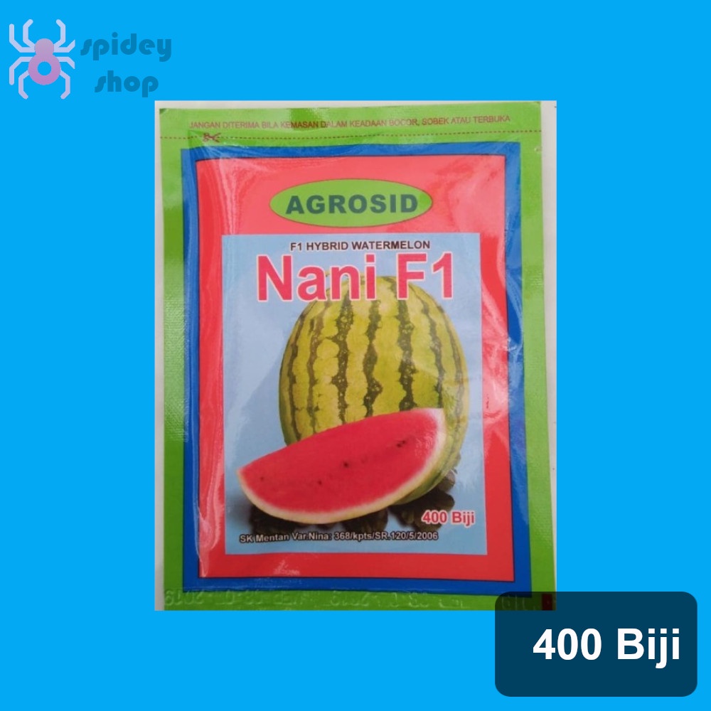 Nani 400 Biji Benih Semangka Bulat