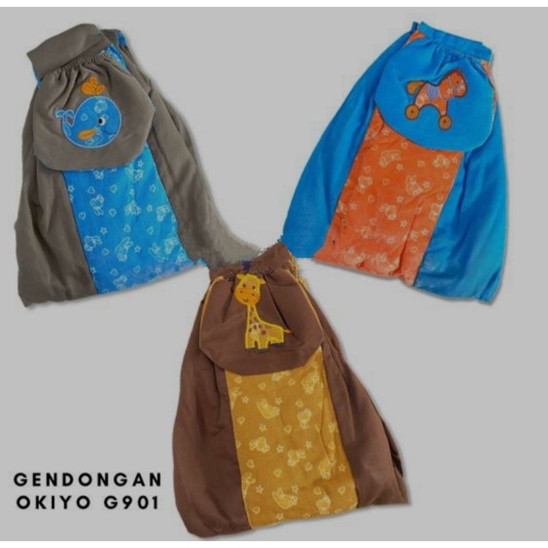 Okiyo Gendongan Samping Dengan Tempat Botol Susu + Apron G-901 gendongan Bayi