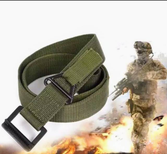 Sabuk Tactical Ikat Pinggang Gesper Besi Blackhawk