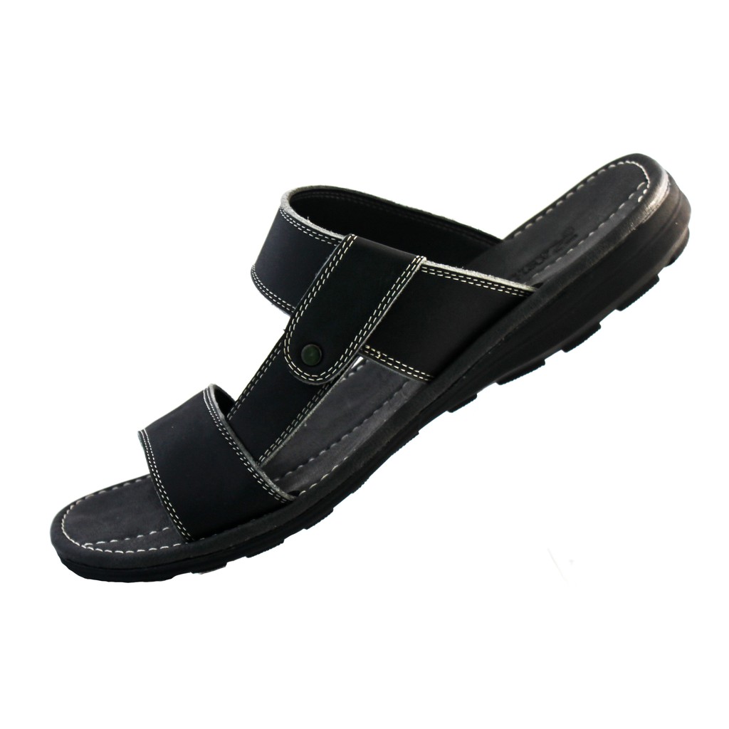 Sandal  Pria Kulit Asli Rasheda GR 01 slide selempang