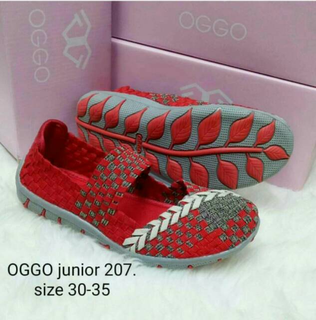 Sepatu Rajut anak  OGGO Junior 207 flat ORIGINAL