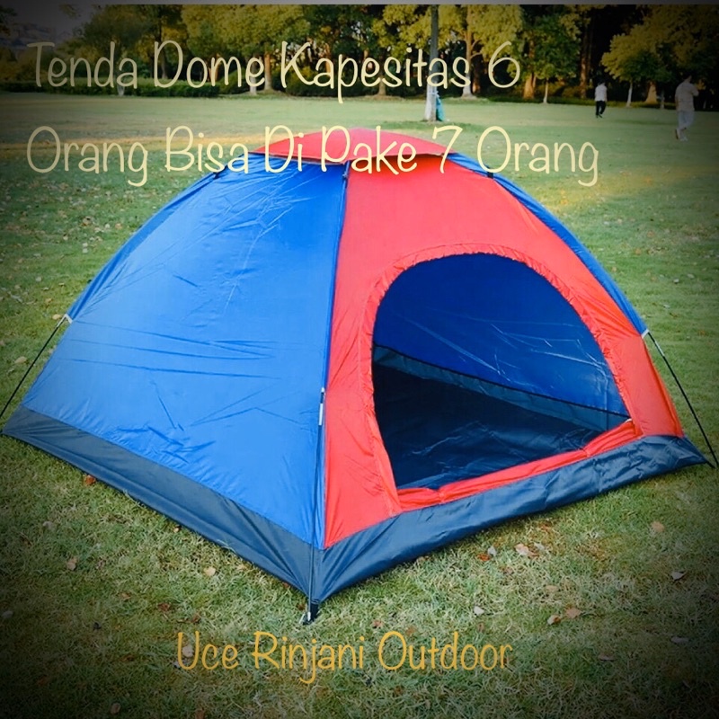 TENDA DOME KAPESITAS BESAR UNTUK 6 ORANG DEWSA/Tenda Singgel Layar Kapesitas 6 Orang/Tenda Camping