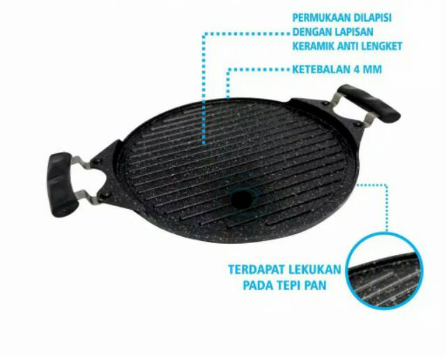 Galaxy Grill Pan Bulat 30 cm