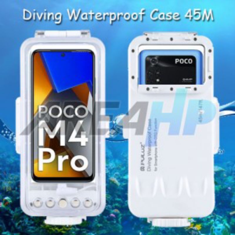 Puluz Diving Waterproof Case Casing Cover 45M Xiaomi Poco M4 Pro