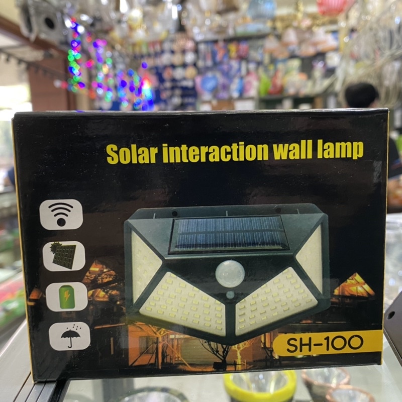 lampu dinding solar sensor 4 sisi lampu otomatis sensor gerak