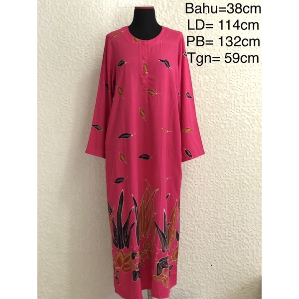 Longdress Gamis Batik Tulis Colet Lukis