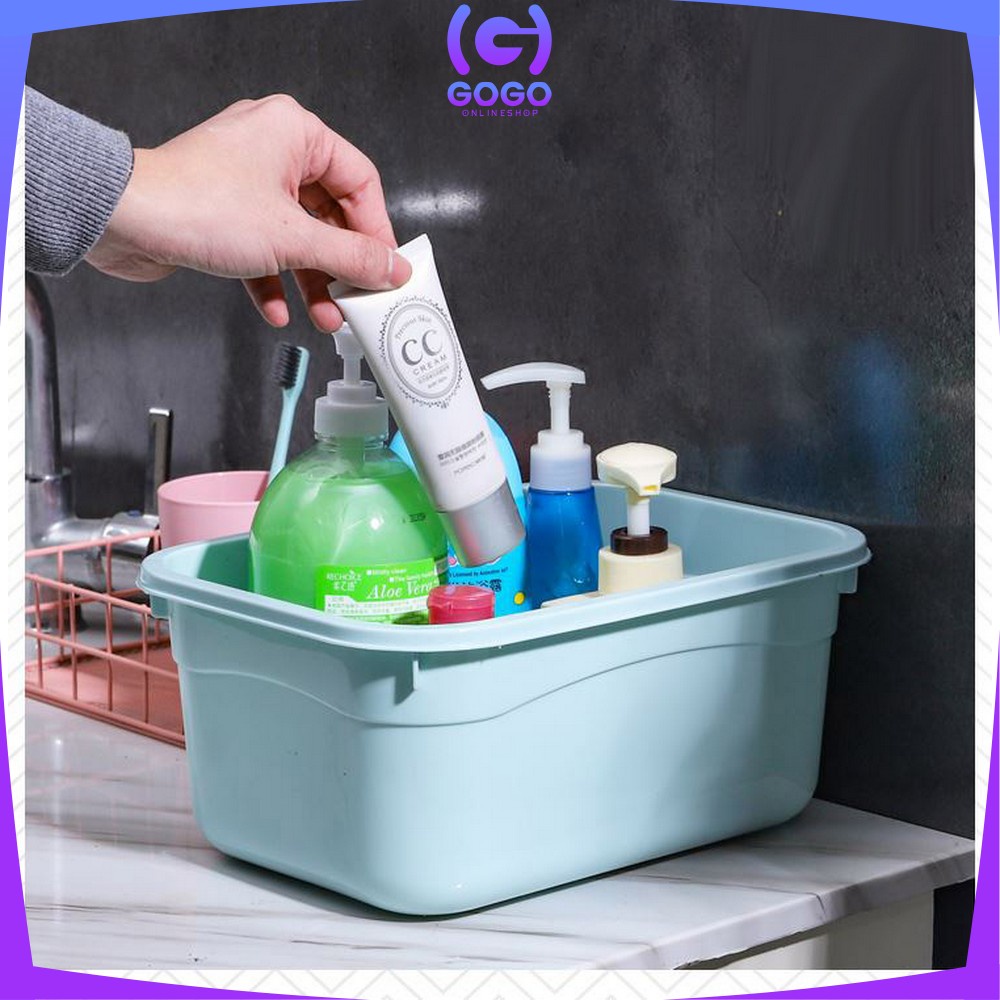 GOGO-C272 Container Box 3IN1 Storage Organizer Box / Tempat Penyimpanan Multifungsi Kontainer Plastik / Wadah Plastik Kotak Penyimpanan