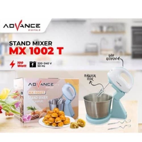 Promo Terbaru!!! Stand Mixer Advance MX-1002 T Mangkok Stailess Steel Berkualitas Terbaik