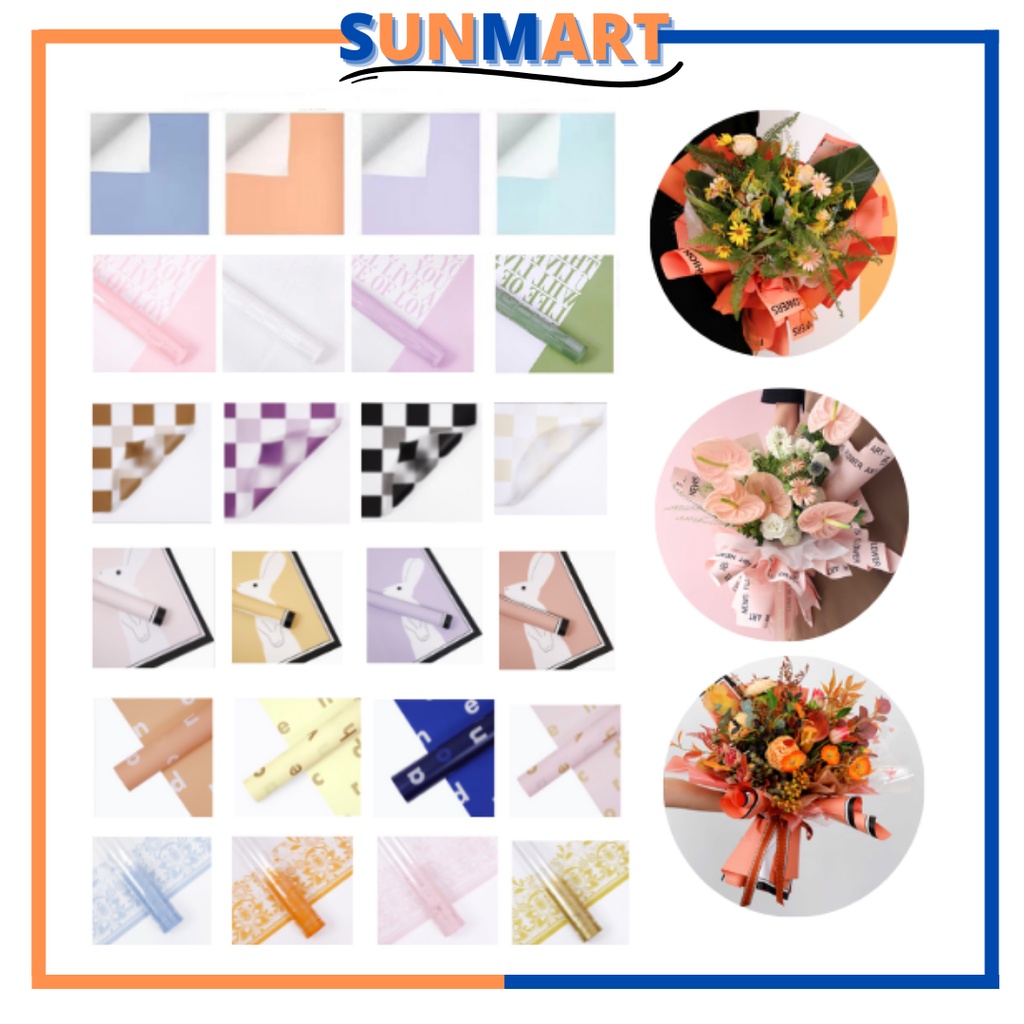 

SunMart KERTAS BUNGA / FLOWER WRAPPING 2 WARNA / KERTAS KADO / KERTAS BUKET BOUQUET 6121 -6127