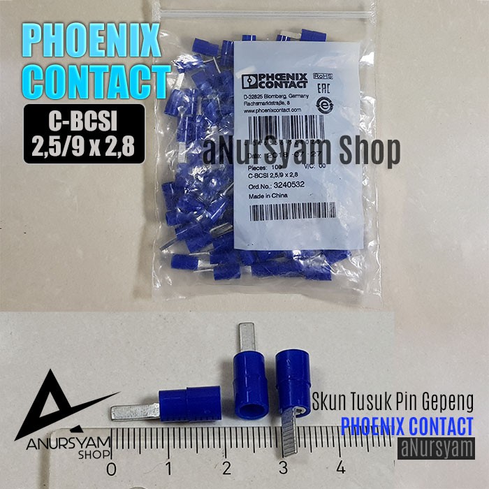Skun Tusuk Pin Gepeng C BCSI 2 5 9 x 2 8 PHOENIX CONTACT Skun Tusuk Pin Gepeng C BCSI 2 5 9 x 2 8 PHOENIX CONTACT