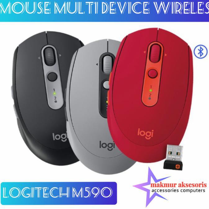 Mouse Logitech M590 Multi Device Wireless Mouse Logitech M590 Garansi Gheaaa.Kmart