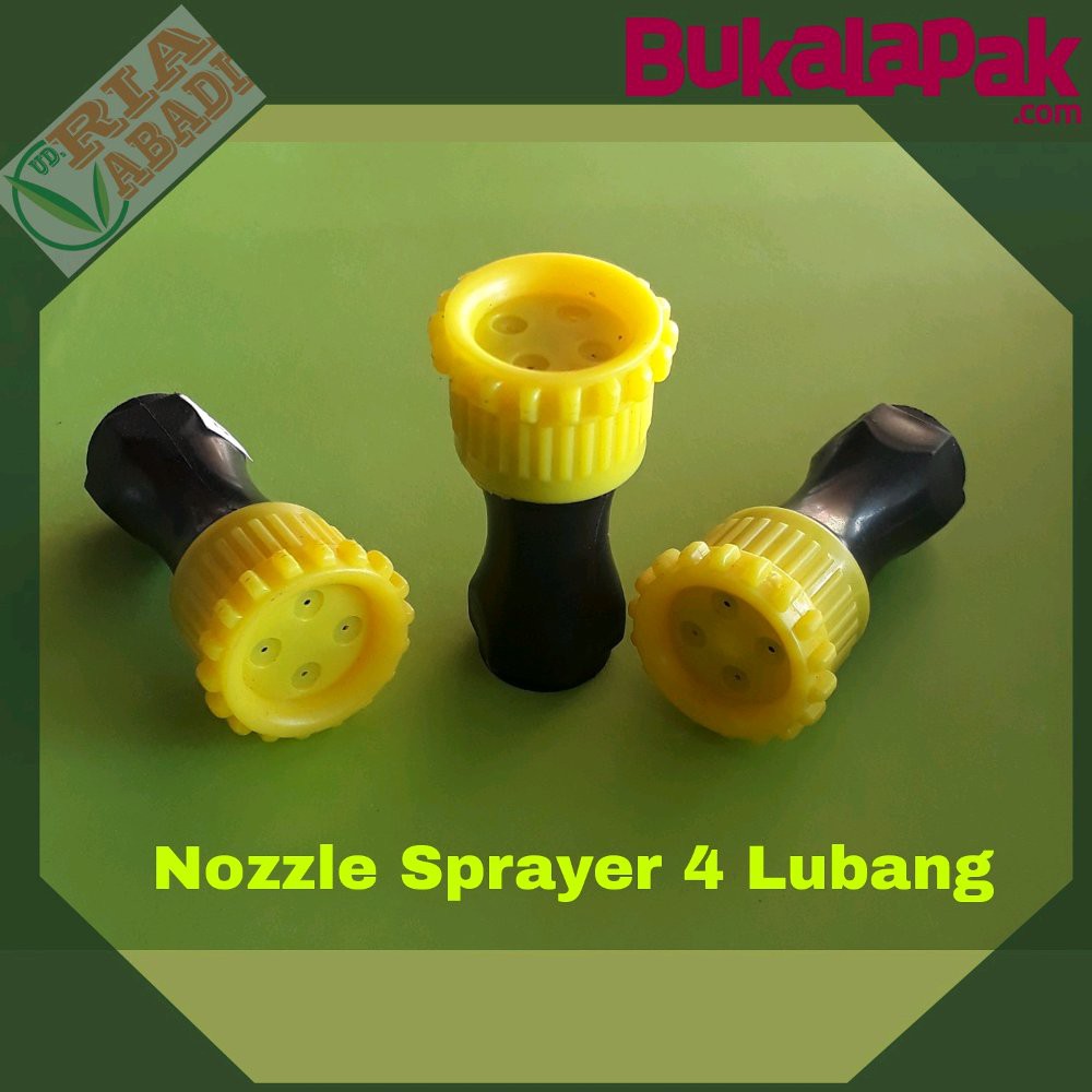 Sparepart Nosel - Nozzle Sprayer Plastik - Spuyer 4 Lubang