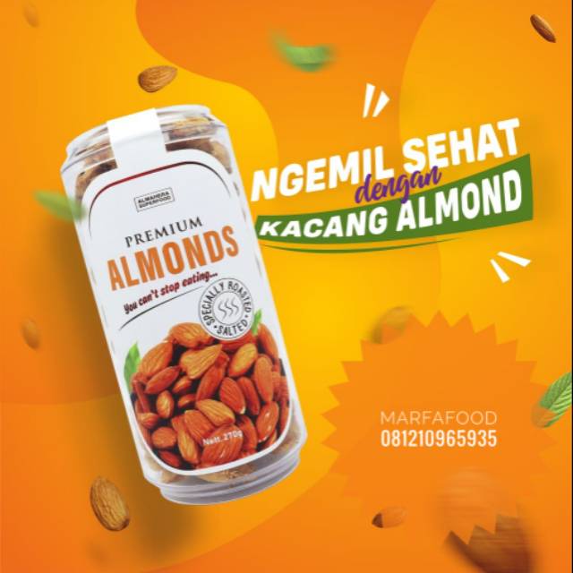 

Kacang Almond karamel 270gr | Marfafood