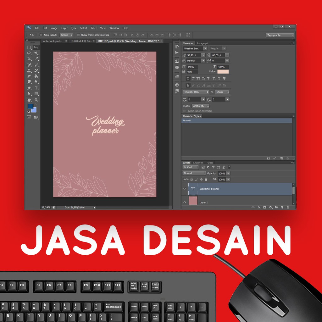 

JASA DESIGN Cover Notebook yang Rumit