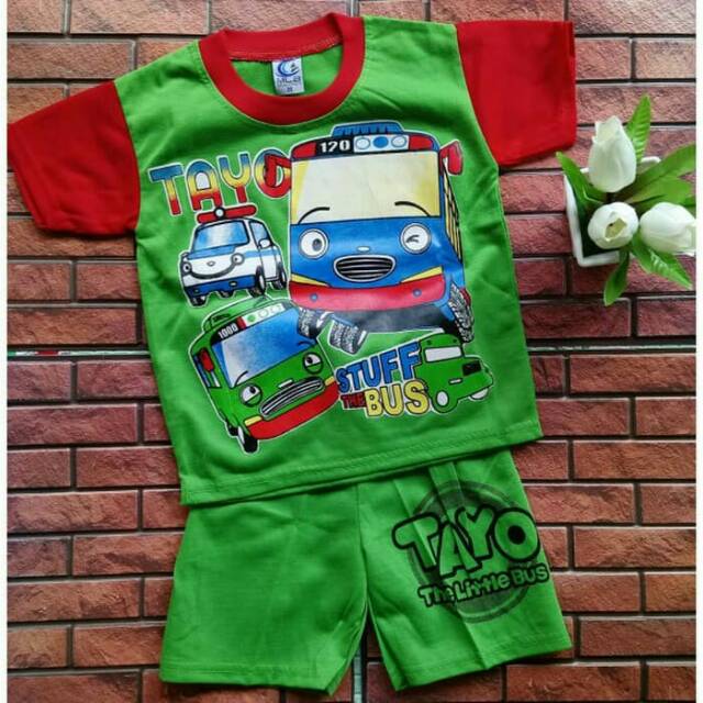 TAYO Kaos Setelan anak tayo balita..