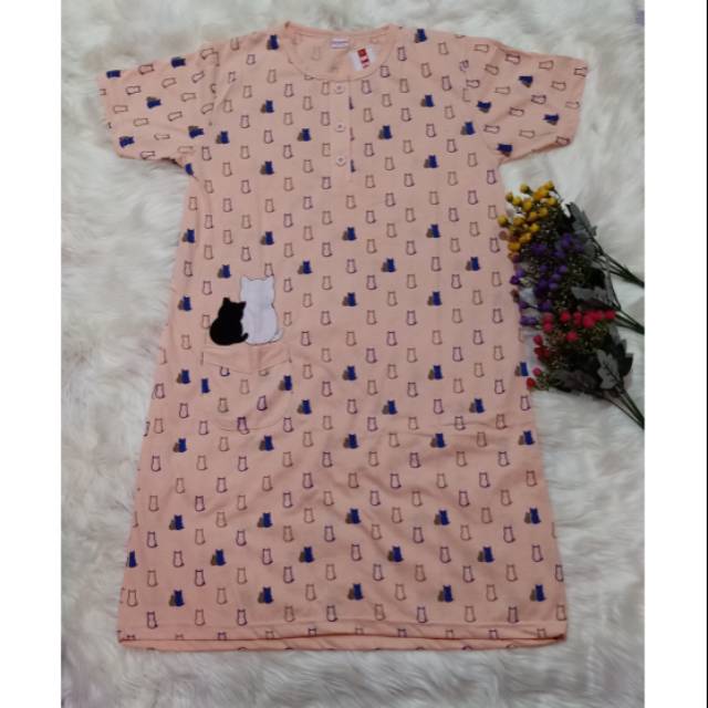 Daster Dewasa motif kucing