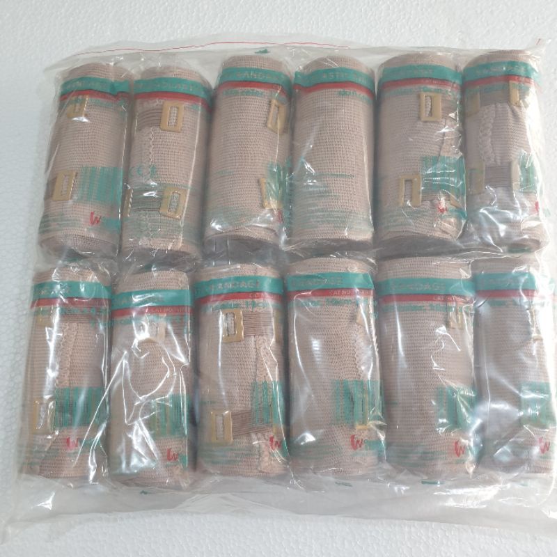 Perban Elastis Kaki Tangan Lutut 10cm x 4.5m Elastic Bandage Perban Patah Tulang Verban Elastis 4 inch Original