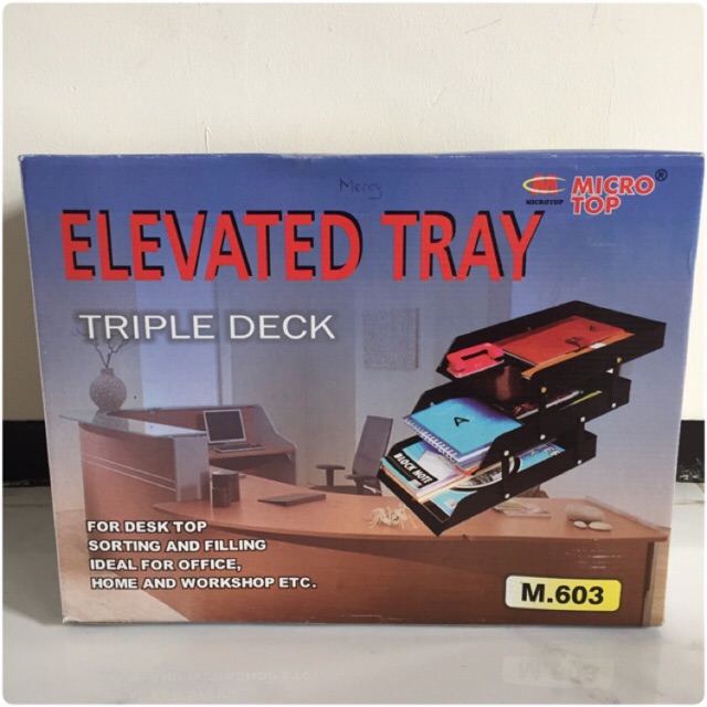 

Elevated Tray 3 Stage Bak Surat 3 Susun Microtop