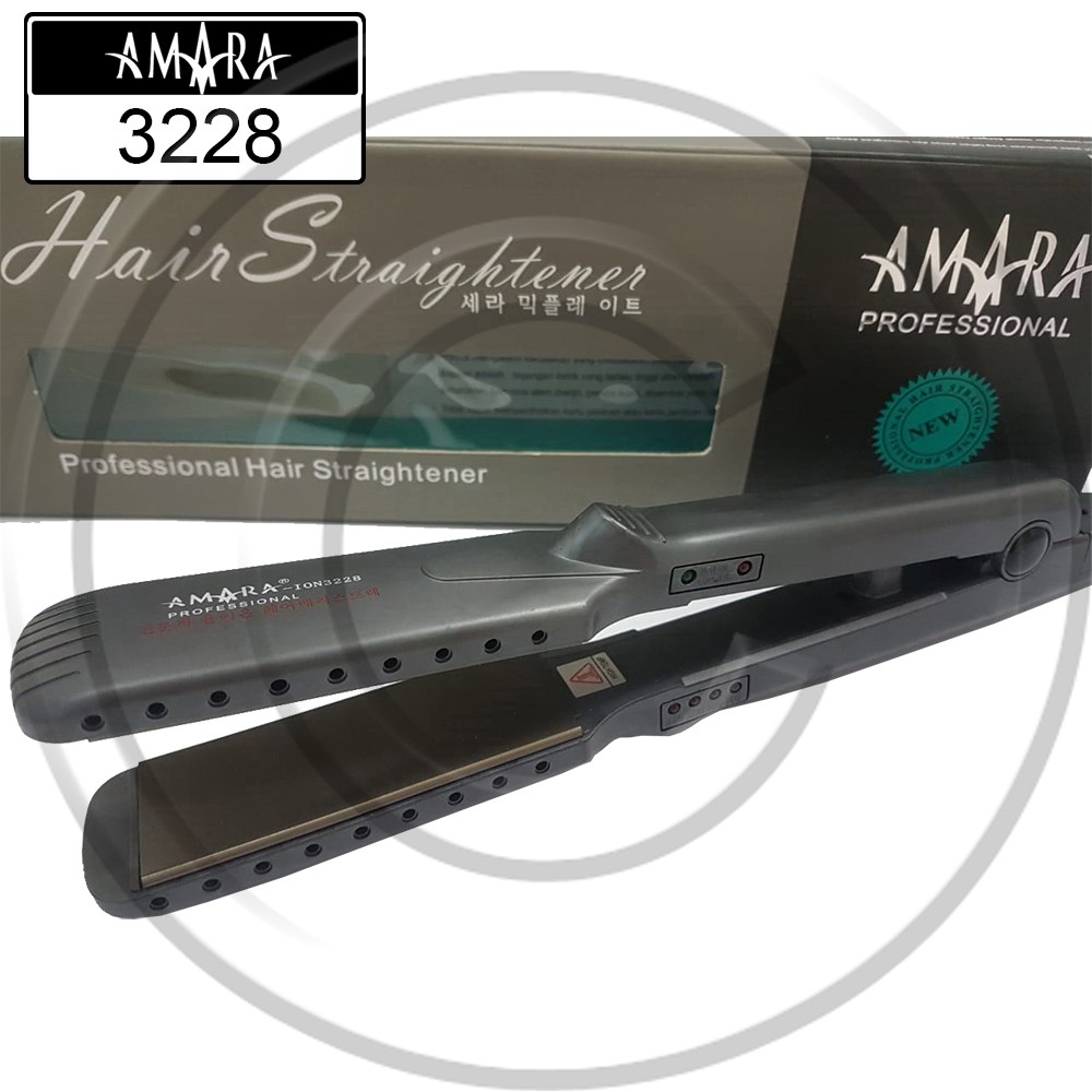 AMARA 2in1 3228 Proffesional - Catokan Rambut / Pengkeriting (Curly) / Pelurus / Hair Straightener