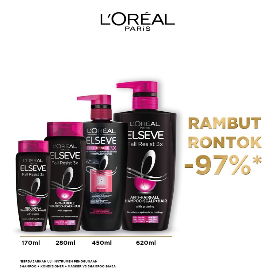 ★ BB ★ L'Oreal Paris Fall Resist 3X Shampoo - Conditioner - Loreal Hair Mask (Perawatan Untuk Rambut Mudah Patah)