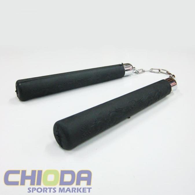 Double Stick Karet Nunchaku Rubber Rocky Naga Tongkat Ganda Beladiri