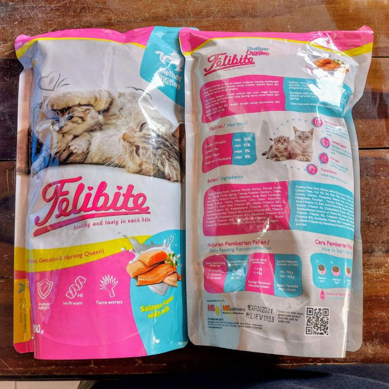 felibite mother kitten pakan 800gr pakan kucing indukan dan anakan kucing
