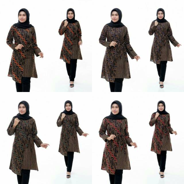 Terlaris SERUT GENES JELITA TUNIC NAVBOR YELBOR WHITBOR CREAMBOR TUNIK BATIK MODERN HRB030 DOLBI DOB