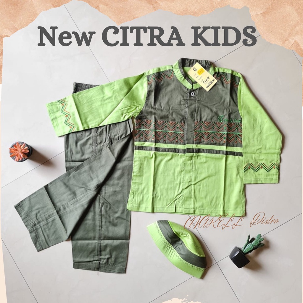 CITRA KIDS Baju Anak Cowok Setelan Koko Busana Muslim Laki Lengan Panjang 1 - 11 Tahun COD utk Kado