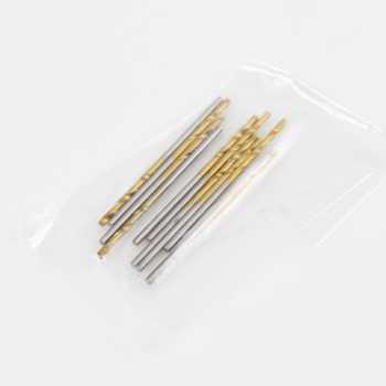 Set 50 PCS Mata Bor Baja Lapis Titanum Coated / Mata Bor Set Kayu Besi Baja Kokoh / Bor Kayu Perhiasan 1.0mm, 1.5mm, 2.0mm, 2.5mm, 3.0mm / Matabor Mini Set Lengkap Murah Original Kokoh Memahat Perhiasan Matabor Set Lengkap / Mata Bor Untuk Kayu Memahat