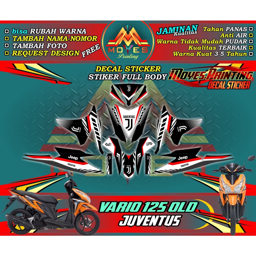 decal stiker motor vario 125 old decal vario 125 full body decal motor vario 125 old