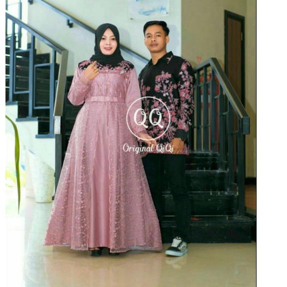 Model Baru.. BAJU BATIK DRESS GAMIS BROKAT COUPLE PASANGAN / KEMEJA BATIK / GAMIS BATIK / GAMIS KOND