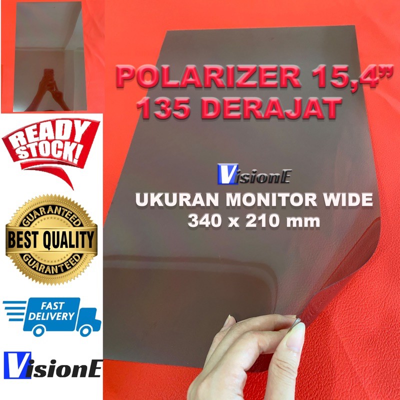 POLARIZER LCD 15 INCH 135 DERAJAT polariser LCD LED 15 Inch 135 derajat dimensi 340*211 MM WIDE