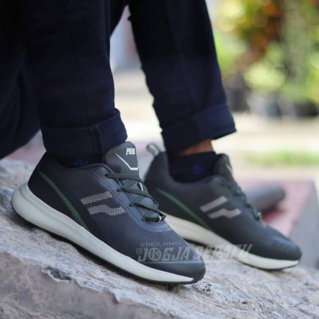 SEPATU SNEAKERS PIERO MONZA - GREEN/OFF WHITE