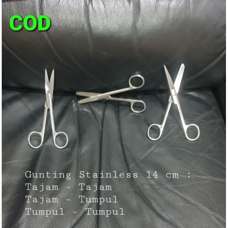 GUNTING BEDAH STAINLESS 14 CM GUNTING SERBAGUNA