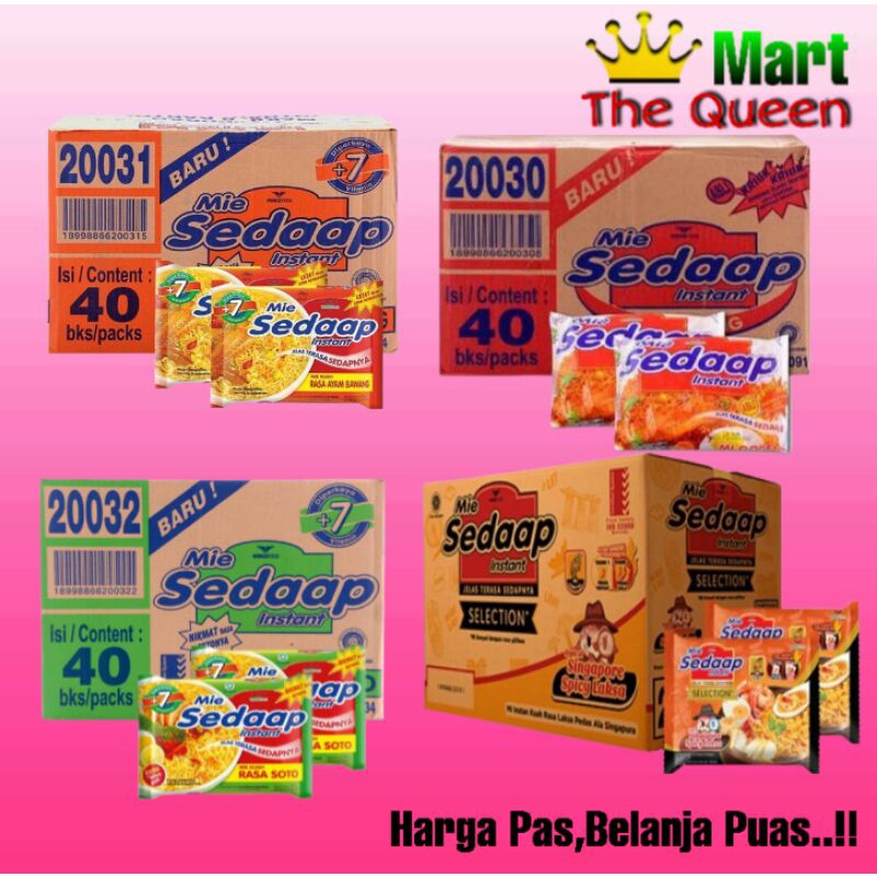 

SEDAAP mie instan 1 Dus isi 40 pcs