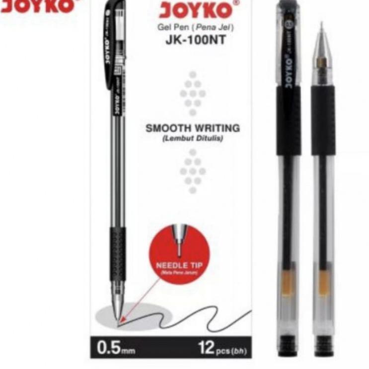 

Ready Promo Gel Pen Pulpen Pena Joyko JK-100NT Black 0.5 mm 1 Pack 12 Pcs