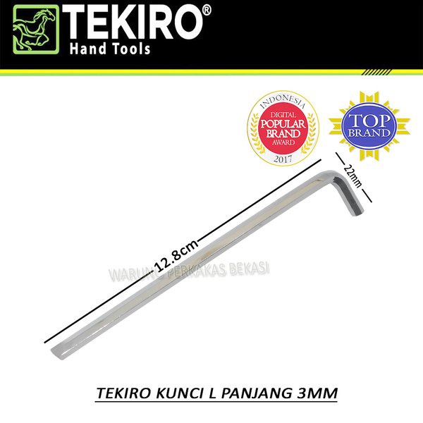 Tekiro Kunci L Panjang Satuan 3mm 3Mm Terjangkau