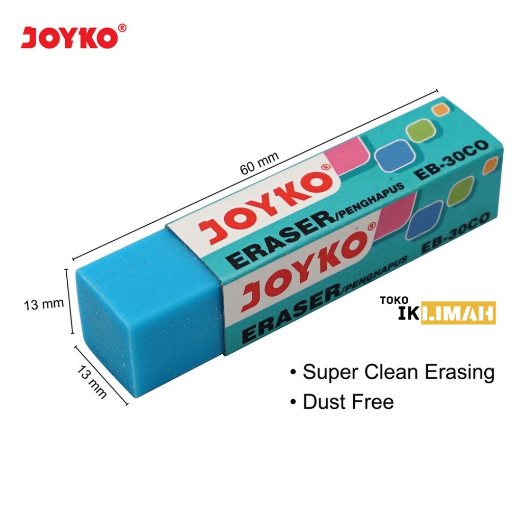 

Penghapus Pensil Panjang / Eraser JOYKO EB-30CO Warna